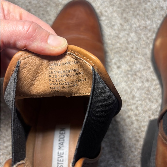 Steve Madden Women's Audience Cognac Brown Chelsea Boots Size 9 - Picture 7 of 11